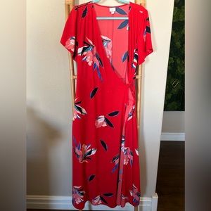 Midi wrap around dress